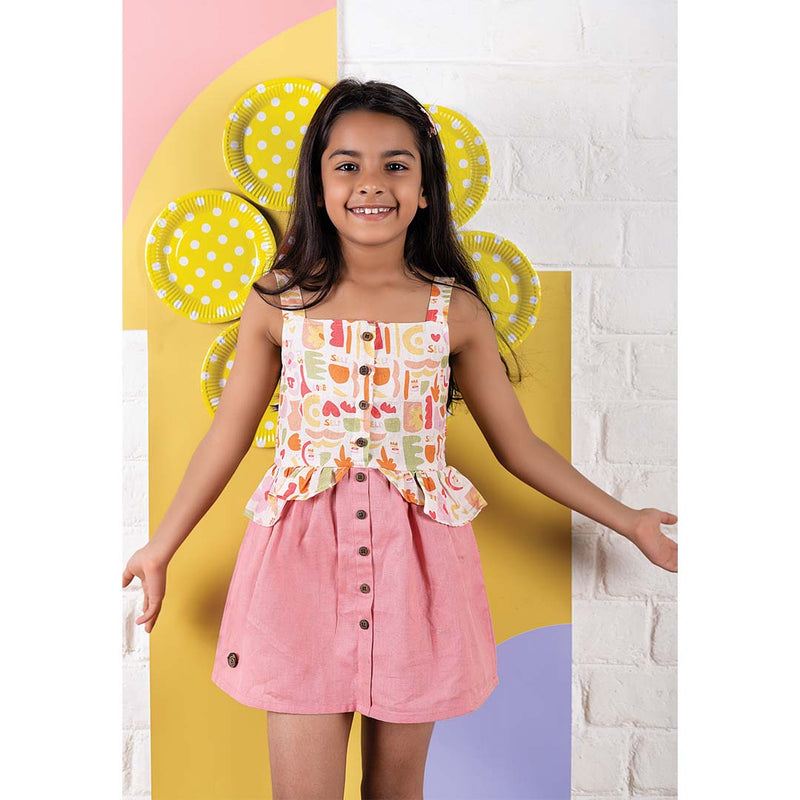 Buy Abundance Girls Dress | Shop Verified Sustainable Kids Frocks & Dresses on Brown Living™