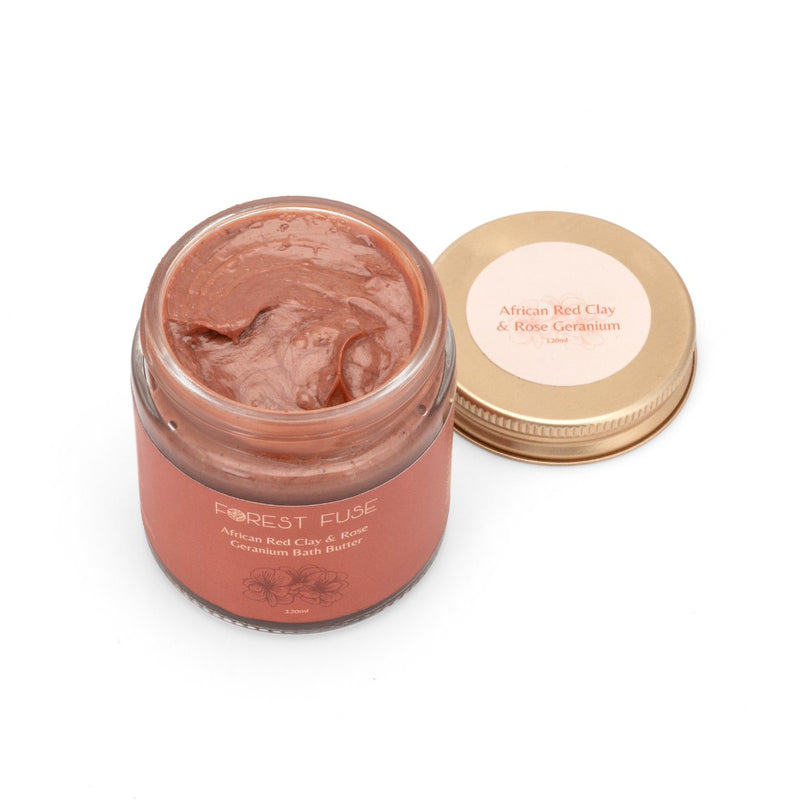 Buy African Red Clay and Rose Geranium Bath Butter | Shop Verified Sustainable Products on Brown Living