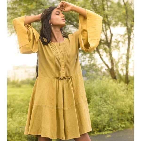 Buy Agastya Dress - Green | Shop Verified Sustainable Womens Dress on Brown Living™