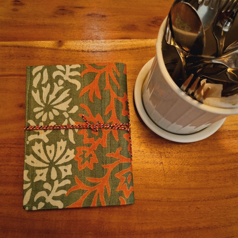 Buy Ahaana -Upcycled Handloom Fabric Journal | Shop Verified Sustainable Notebooks & Notepads on Brown Living™