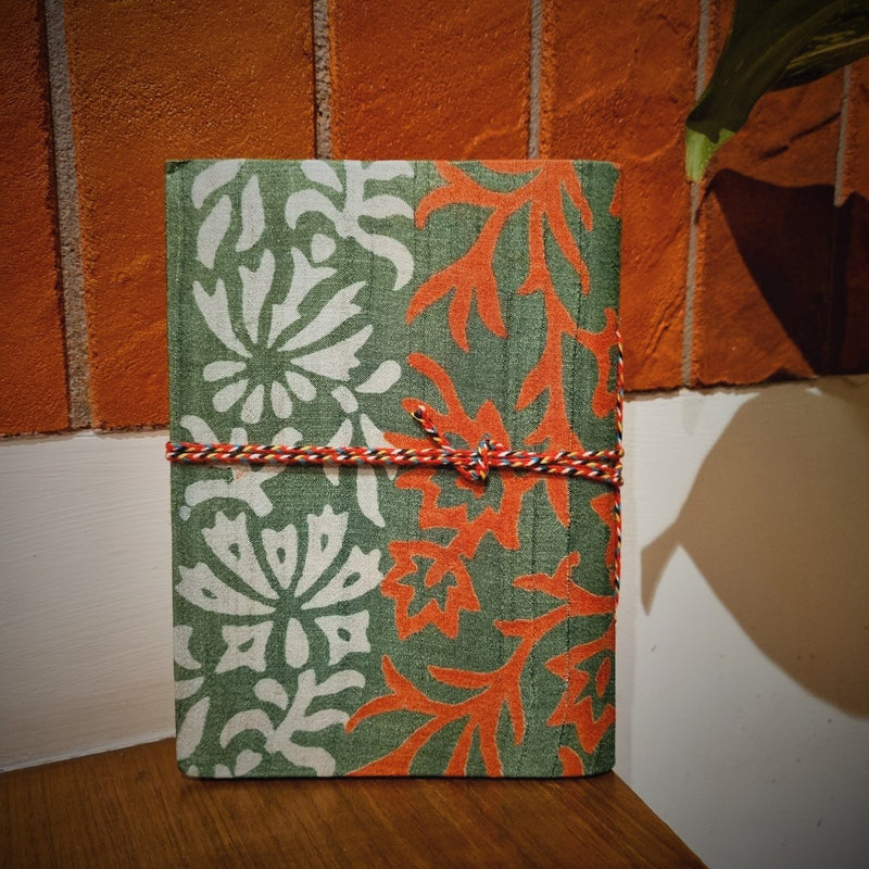 Buy Ahaana -Upcycled Handloom Fabric Journal | Shop Verified Sustainable Notebooks & Notepads on Brown Living™