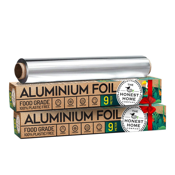 Aluminum Foil Food Wrap | Premium Quality- 9 Meters (Pack of 2) | Verified Sustainable Cooking & Baking Supplies on Brown Living™