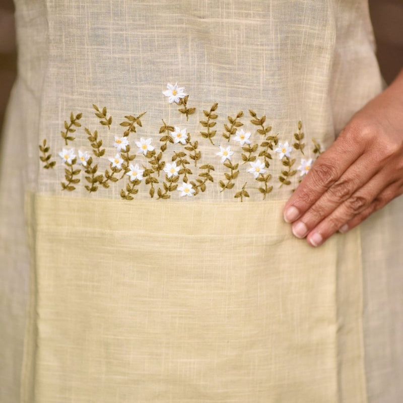 Buy Radha Brown Apron | Shop Verified Sustainable Kitchen Linens on Brown Living™