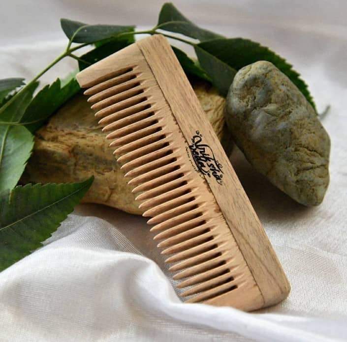 Buy Baby Neem Wood Comb - Pack of 2 | Shop Verified Sustainable Hair Comb on Brown Living™