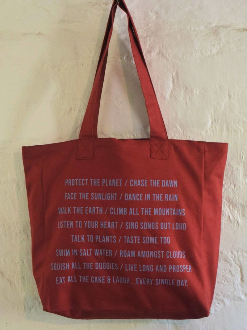 Buy Bag for Life - Rust Red Canvas Tote | Shop Verified Sustainable Tote Bag on Brown Living™