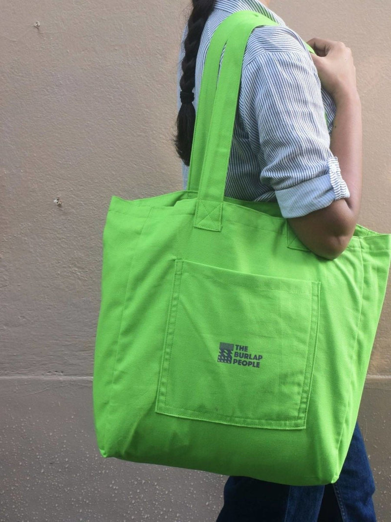 Buy Bag for Life - Spring Green Canvas Tote | Shop Verified Sustainable Tote Bag on Brown Living™