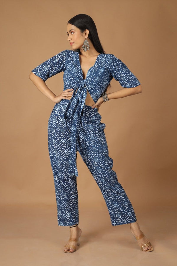 Buy Bagh Dabu Indigo Co-ordinated Set | Shop Verified Sustainable Womens Co-ord Set on Brown Living™