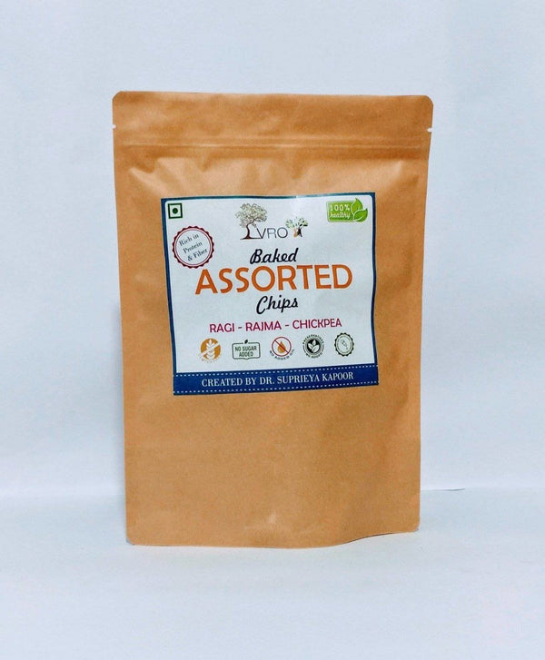 Buy Baked Assorted Chips | Jowar, Rajma, Chickpea | 180g | Shop Verified Sustainable Healthy Snacks on Brown Living™