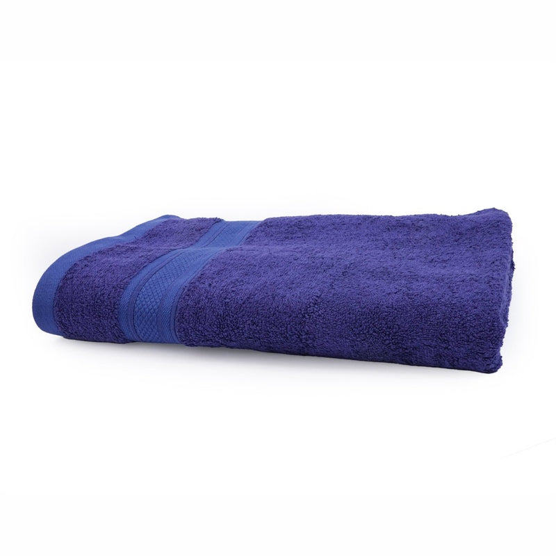 Buy Bamboo Cotton Bath Towel (single piece) Festive Blue | Shop Verified Sustainable Bath Linens on Brown Living™