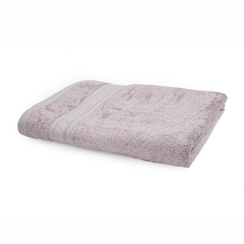 Buy Bamboo Cotton Bath Towels And Hand Towels Set Of 2 Grape Grey | Shop Verified Sustainable Bath Linens on Brown Living™