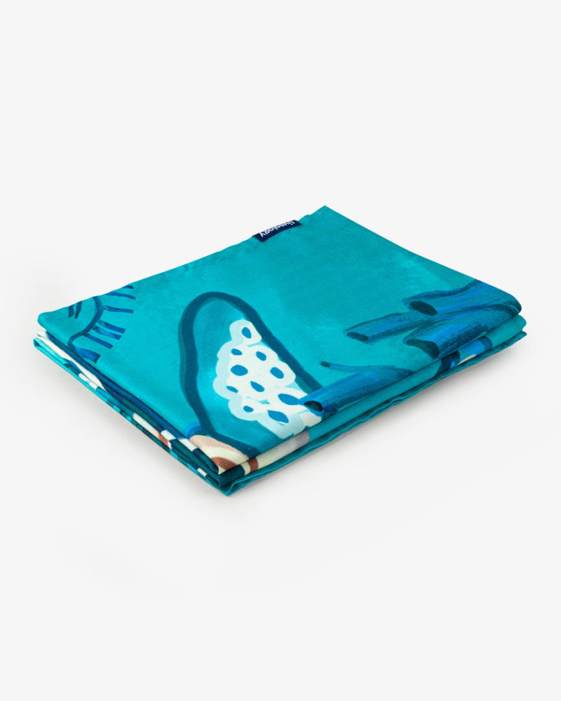 Buy Bamboo & Cotton Printed Beach & Bath Towel | Turtled | Shop Verified Sustainable Bath Linens on Brown Living™