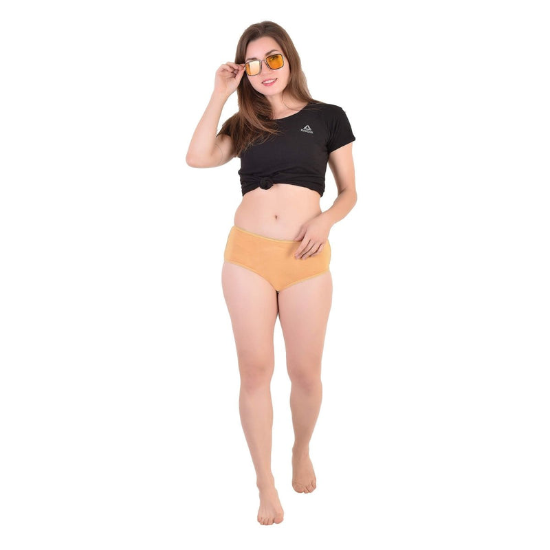 Buy Bamboo Fabric Mid Rise Underwear Pack of 2 | Shop Verified Sustainable Womens Underwear on Brown Living™