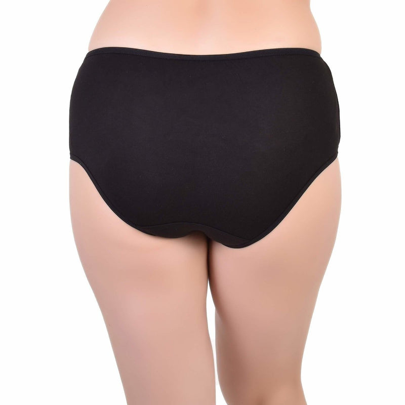 Buy Bamboo Fabric Women's Mid Rise Panty - Peach and Black Set of 2 | Shop Verified Sustainable Womens Underwear on Brown Living™