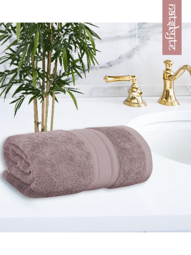 Bamboo Fiber Face Towel - Grape (Pack of 3) | Verified Sustainable Bath Linens on Brown Living™