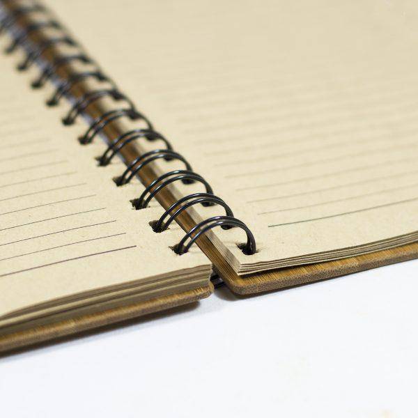 Buy Bamboo Notebook with Recycled Paper and Metal Coil | Shop Verified Sustainable Notebooks & Notepads on Brown Living™