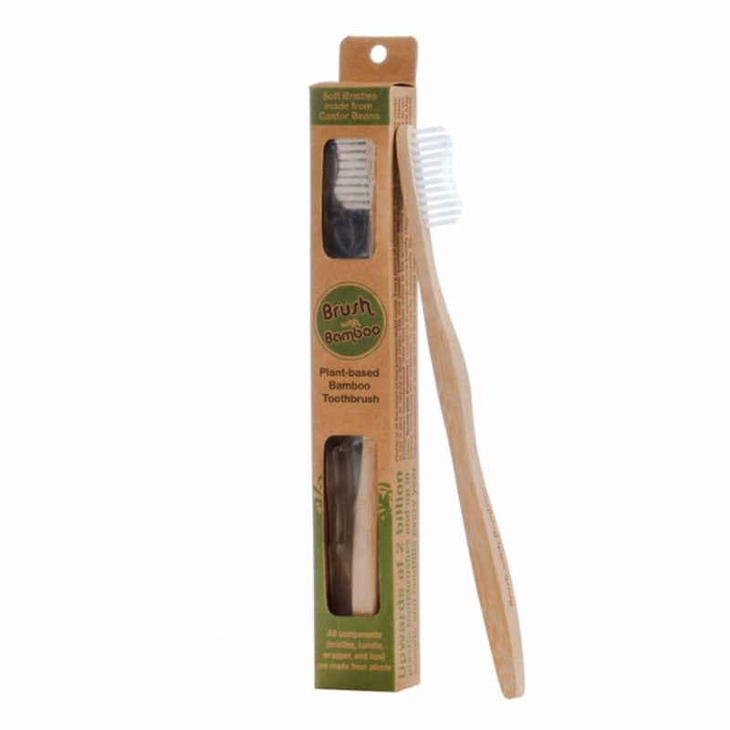 Buy Bamboo Toothbrush - BPA-Free, Vegan, Verified Non-Toxic | Shop Verified Sustainable Tooth Brush on Brown Living™