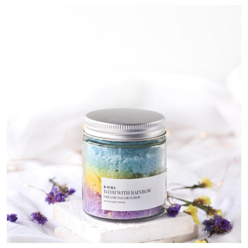 Buy Bath with Rainbow Creamy Sugar Scrub | Shop Verified Sustainable Body Scrub on Brown Living™