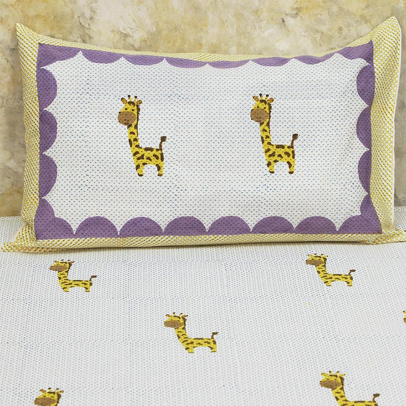 Buy Bed Set - My Best Friend Gira The Giraffe - Blue | Shop Verified Sustainable Bed Linens on Brown Living™