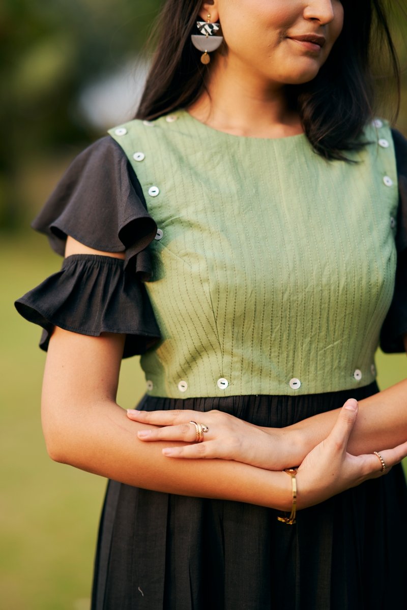 Buy Black Ash Dress | Bamboo and Hemp Fabric | Shop Verified Sustainable Womens Dress on Brown Living™