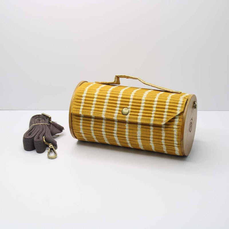 Buy Black Pumpkin Round Clutch - Changeable Sleeve Set | Shop Verified Sustainable Womens Handbag on Brown Living™