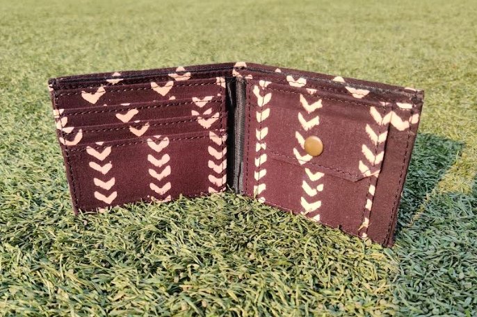 Buy Block Printed Mens Wallet | Shop Verified Sustainable Mens Wallet on Brown Living™