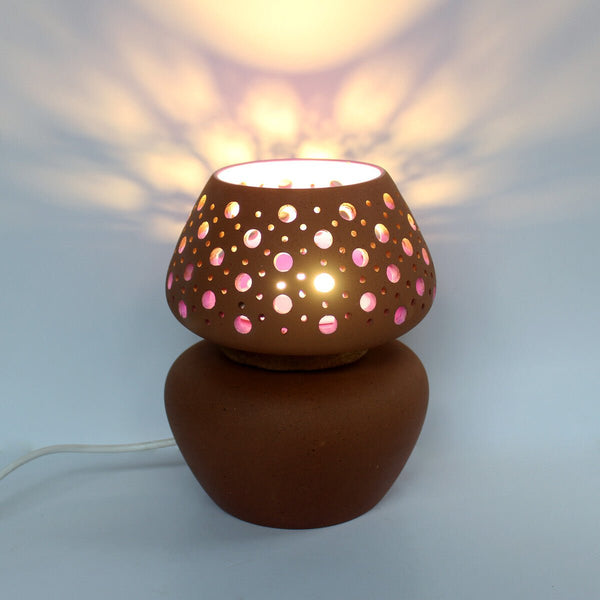 Buy BLOOM 'Shortie' Terracotta Modern Table Light | Shop Verified Sustainable Lamps & Lighting on Brown Living™