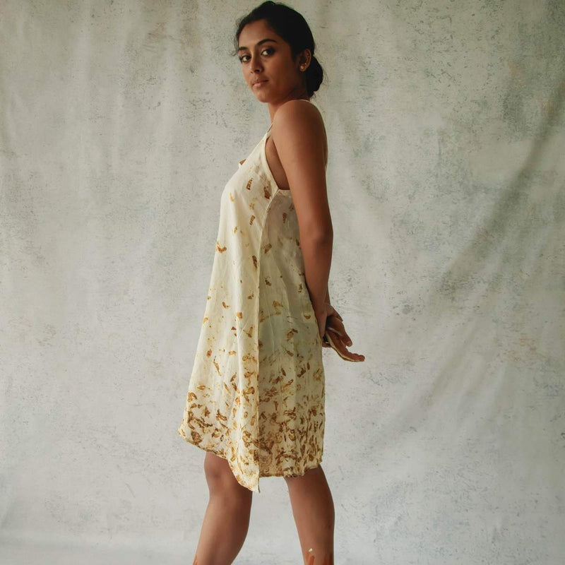 Buy Blooms Of Fall | Short Slip Dress | Shop Verified Sustainable Womens dress on Brown Living™