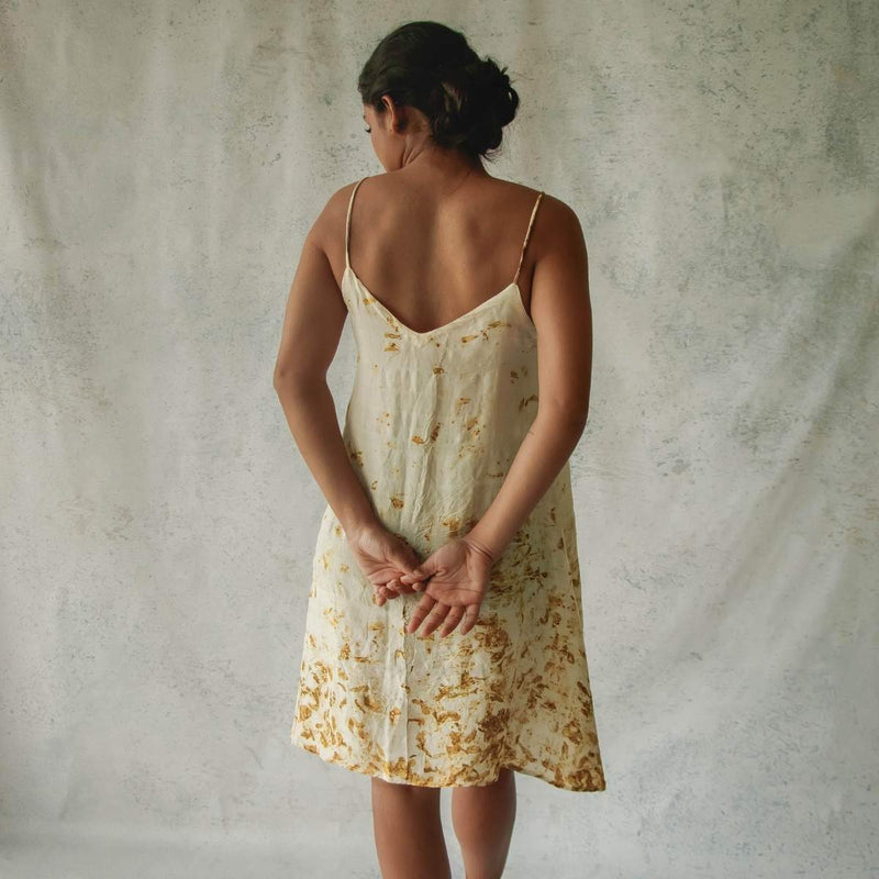 Buy Blooms Of Fall | Short Slip Dress | Shop Verified Sustainable Womens dress on Brown Living™