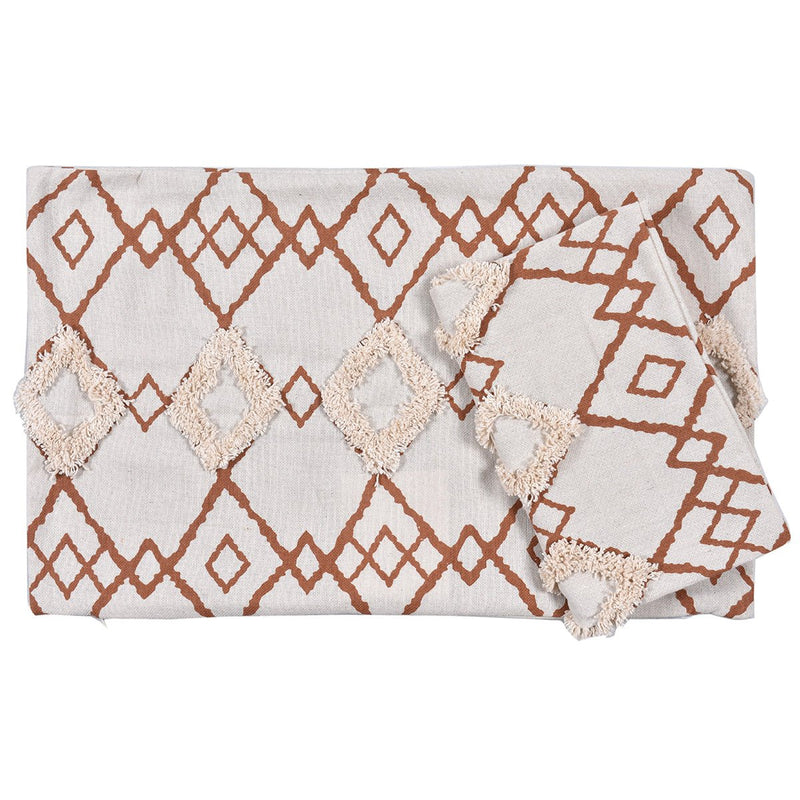 Bohemian Fusion Lumbar Cushion Cover - Set of 2 | Verified Sustainable Covers & Inserts on Brown Living™