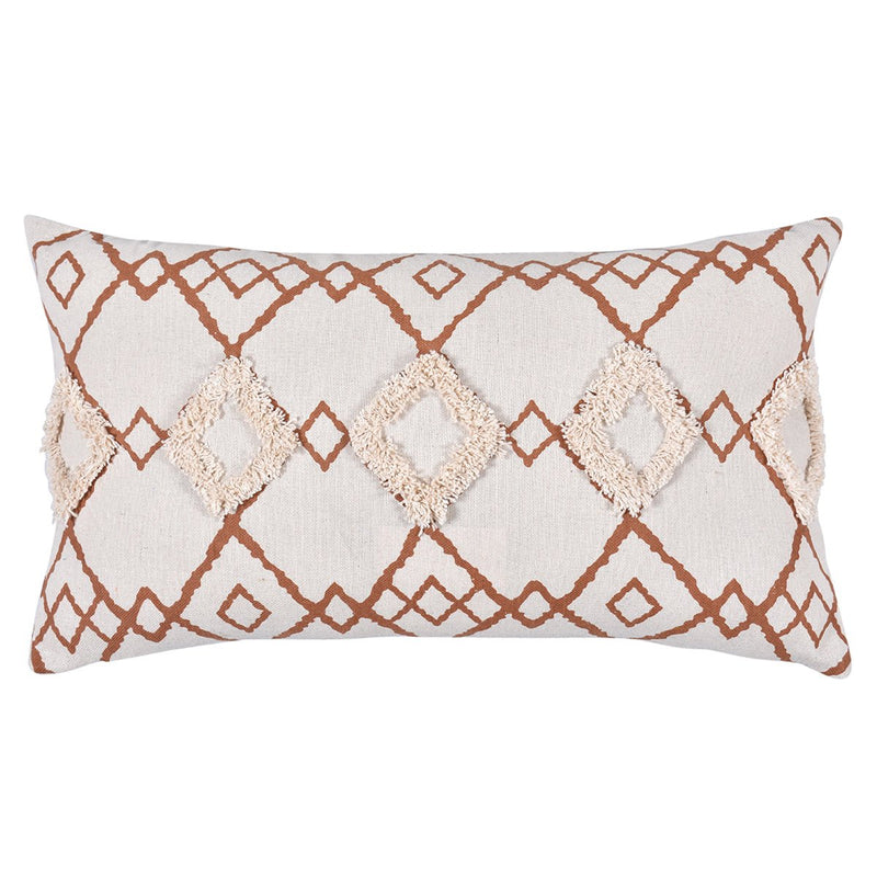 Bohemian Fusion Lumbar Cushion Cover - Set of 2 | Verified Sustainable Covers & Inserts on Brown Living™