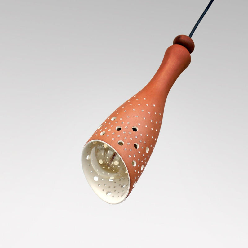 Buy Bot Slice Handmade Terracotta Ceiling Light | Shop Verified Sustainable Products on Brown Living