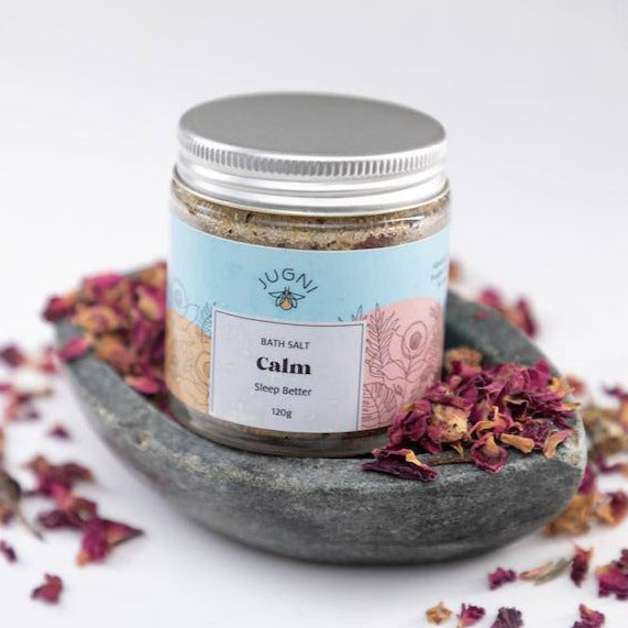 Buy Calm Bath Salt 120g for Better Sleep | Foot, Hand or Body Soak | Shop Verified Sustainable Bath Salt on Brown Living™