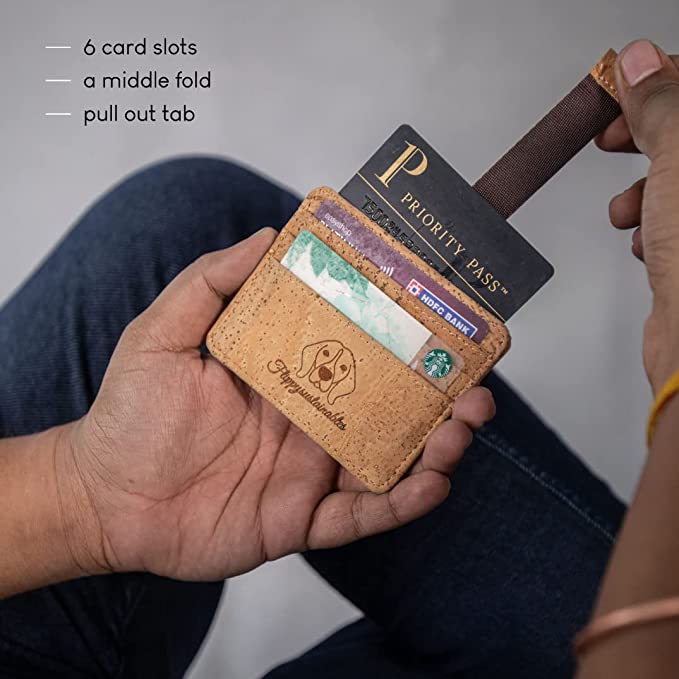 Buy Canyon Cardholder | Premium Cork Cardholder | 6 Card Slots | Cork | Shop Verified Sustainable Card Sleeves on Brown Living™