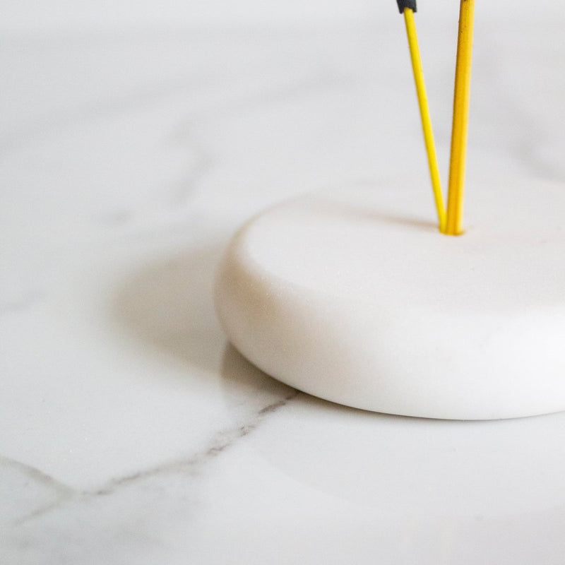 Buy Carrara Marble Incense Holder | Shop Verified Sustainable Products on Brown Living