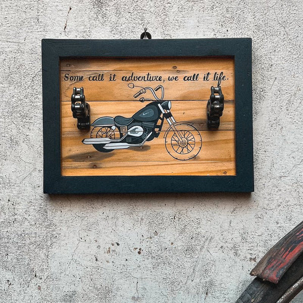 Buy Biker Key Holder | Quirky | Functional | Upcycled Bike Chain | Wall Decor | Wanderlust | Shop Verified Sustainable Wall Decor on Brown Living™