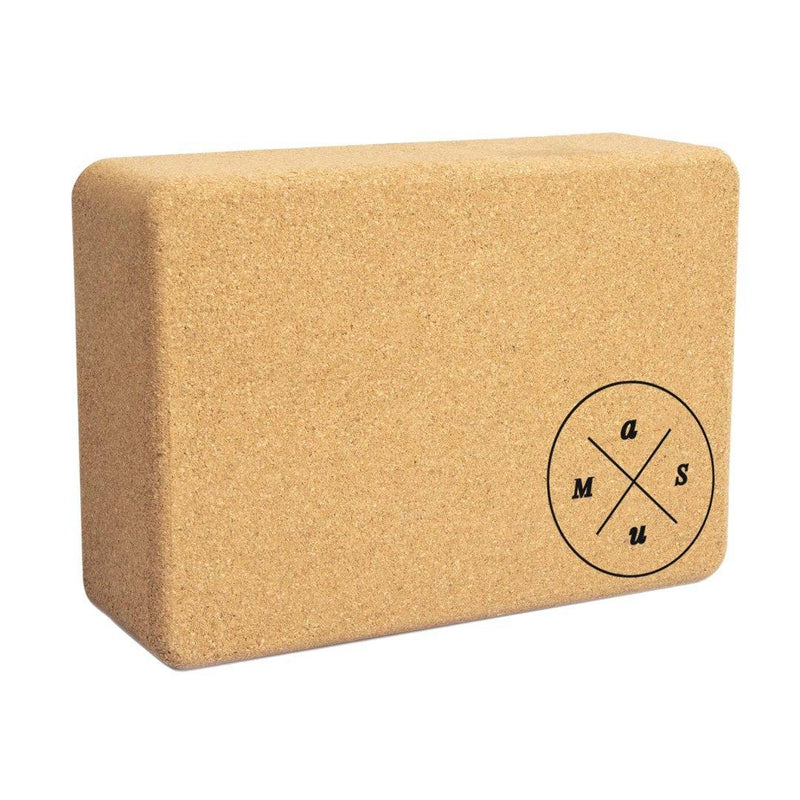 Buy Chandra Premium Cork Yoga Block - Set of 2 | Shop Verified Sustainable Yoga Block on Brown Living™