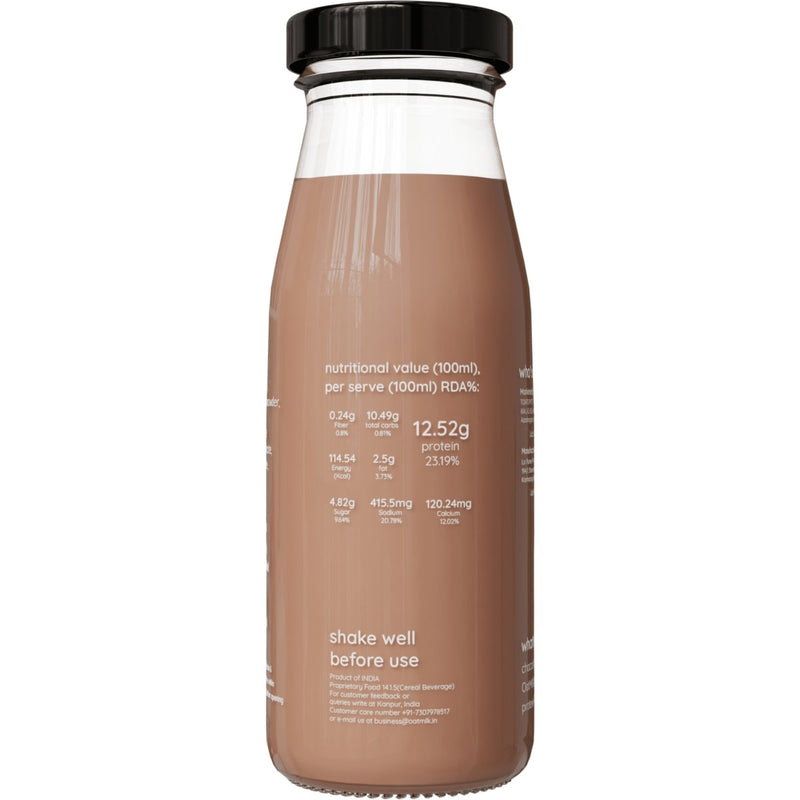 Buy Chocolate Protein Shake | 25g Plant Protein | 200ml x 12 | Shop Verified Sustainable Health & Energy Drinks on Brown Living™