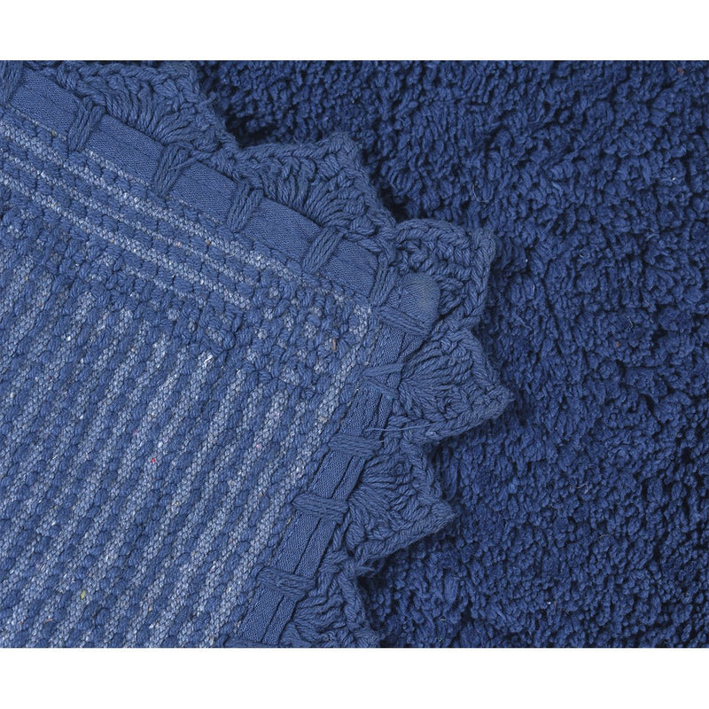 Cloud Walk Rectangle Bathmat - Blue | Verified Sustainable Mats & Rugs on Brown Living™