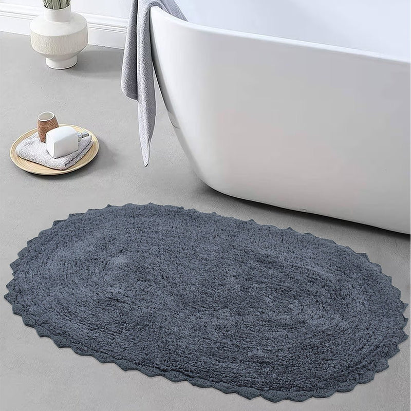 Cloud Walk Rectangle Bathmat - Dark Grey | Verified Sustainable Mats & Rugs on Brown Living™