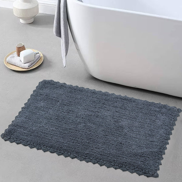 Cloud Walk Rectangle Bathmat - Dark Grey | Verified Sustainable Mats & Rugs on Brown Living™