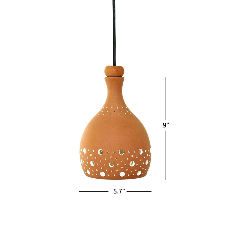 Buy COCO L Handmade Terracotta Ceiling Light | Shop Verified Sustainable Products on Brown Living