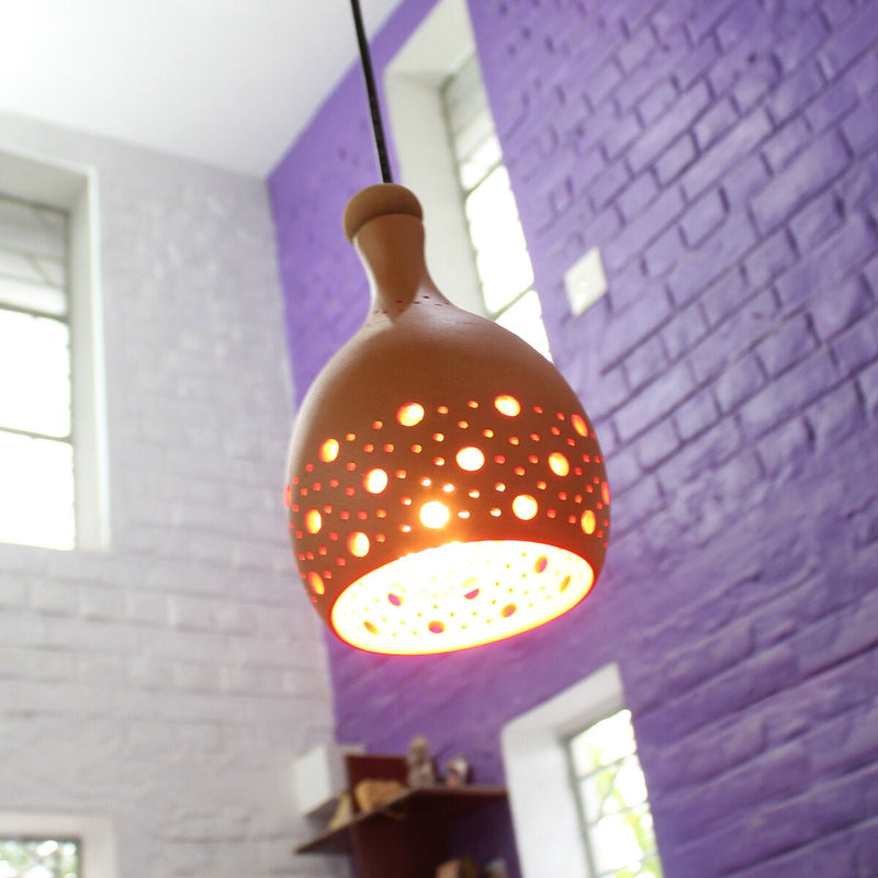 Buy COCO L Handmade Terracotta Ceiling Light | Shop Verified Sustainable Products on Brown Living