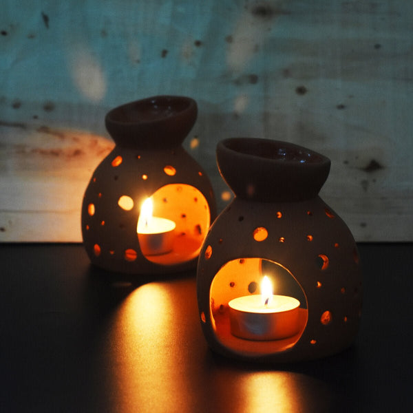 Buy Coco Nano Aroma Diffuser- Set Of 2 with Free Tealights | Shop Verified Sustainable Products on Brown Living