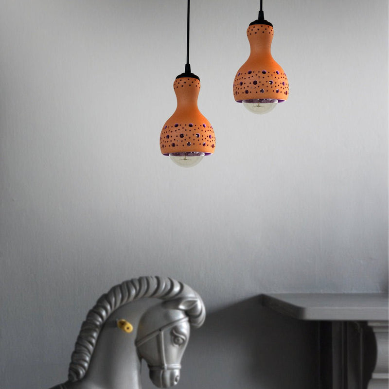 Buy COCO S Handmade Terracotta Ceiling Light | Shop Verified Sustainable Products on Brown Living