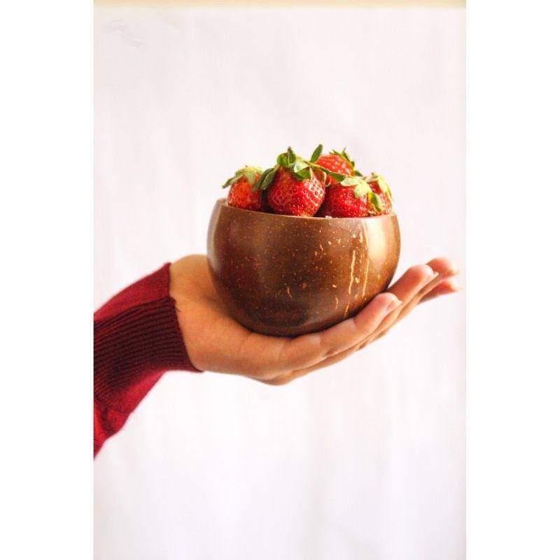 Buy Coconut Bowl - Set of 4, Handcrafted, 300 ml | Shop Verified Sustainable Plates & Bowls on Brown Living™