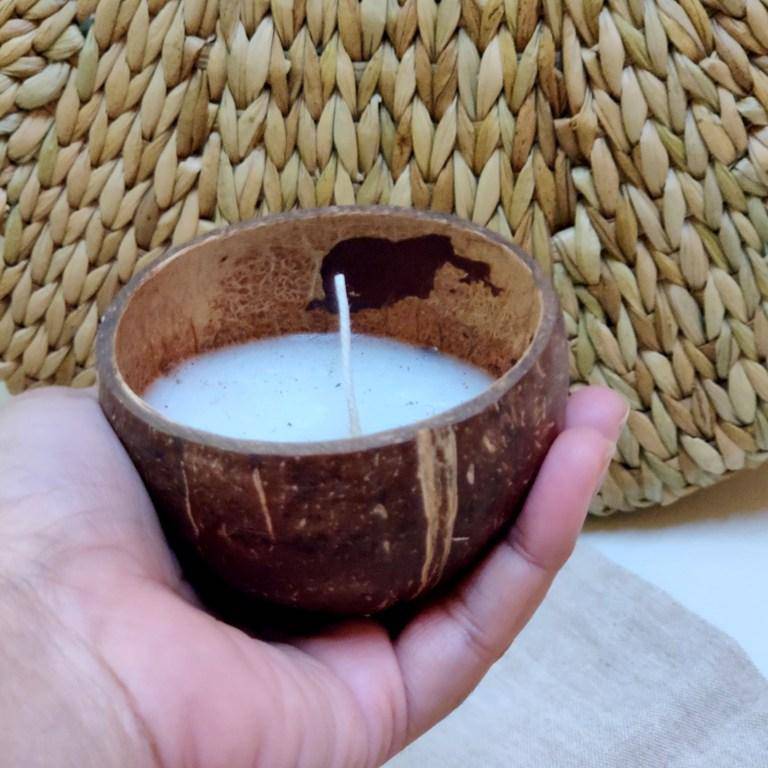 Buy Coconut Candles - Natural coconut shell with Soy wax | Shop Verified Sustainable Candles & Fragrances on Brown Living™