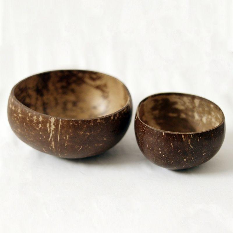 Buy Coconut Cereal Bowl Duo of 500 ml & 900 ml, set of 1 | Shop Verified Sustainable Plates & Bowls on Brown Living™