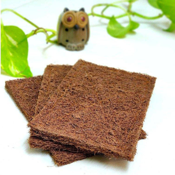 Buy Coconut Coir Fiber Dish | Utensil Scrub Pads - Pack of 3 | Shop Verified Sustainable Cleaning Supplies on Brown Living™