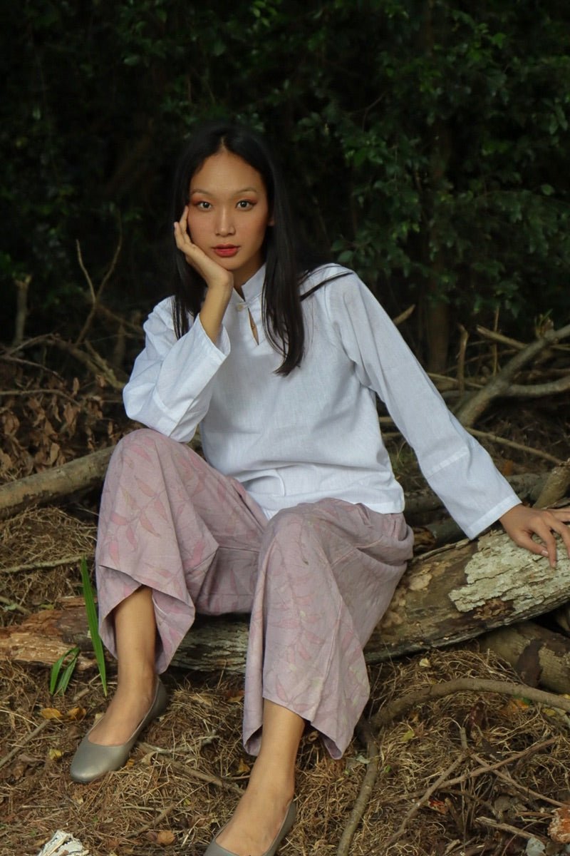 Buy Collared White Top | Organic Cotton | Shop Verified Sustainable Womens Top on Brown Living™