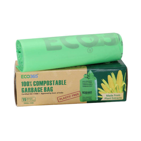 Buy Compostable Garbage Bags - 17X19 Small, Pack Of 135 | Shop Verified Sustainable Cleaning Supplies on Brown Living™